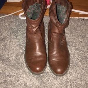 Brown booties